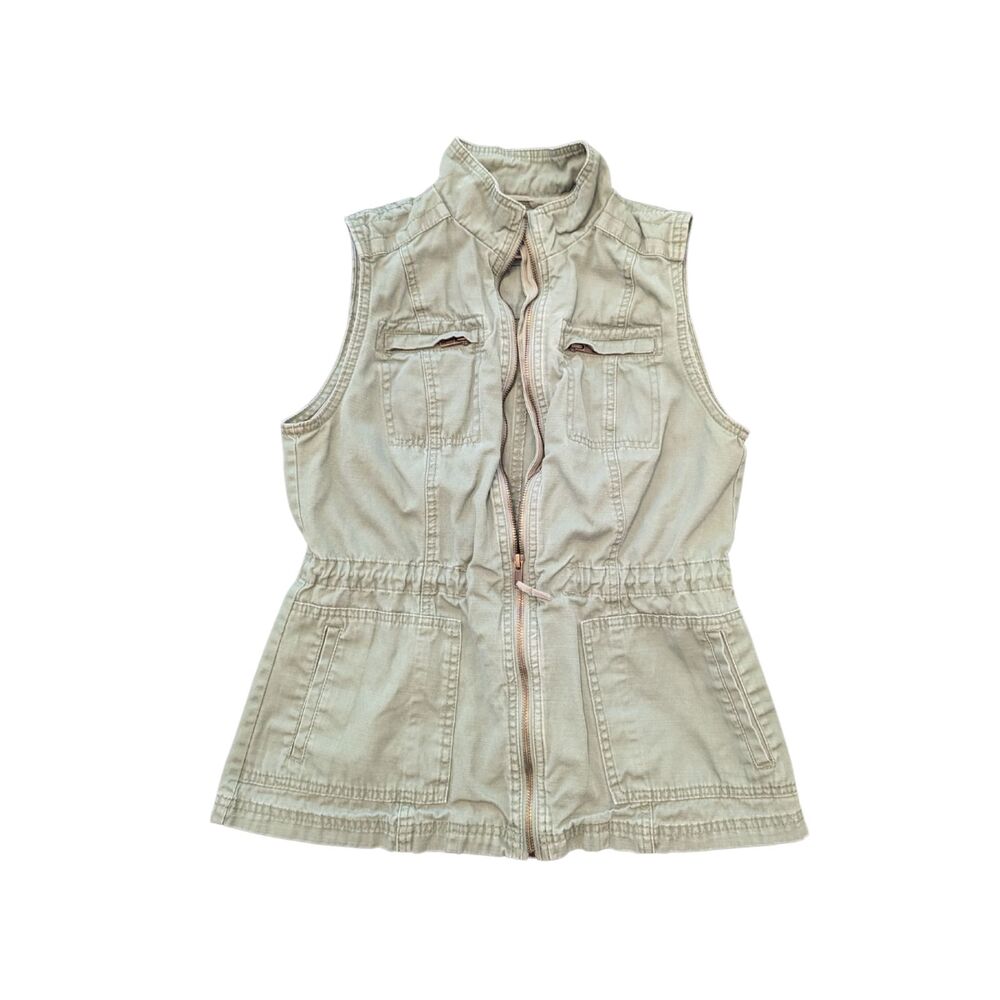 Merona | Women's Small | Gray / Green Vest